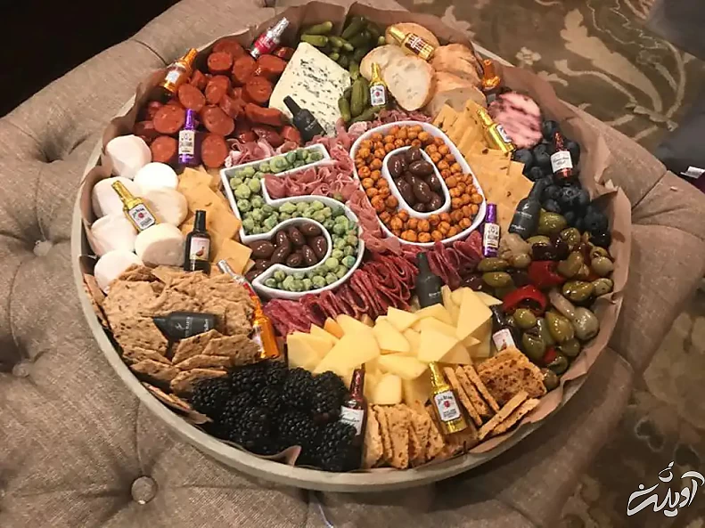 تزئین سینی فینگر فود برای تولد